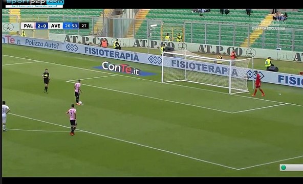 Aleksandar Trajkovski Penalty Goal (3:0) US Palermo - Avellino