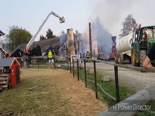 Gros incendie au Ranch «Don Diego» à Manhay