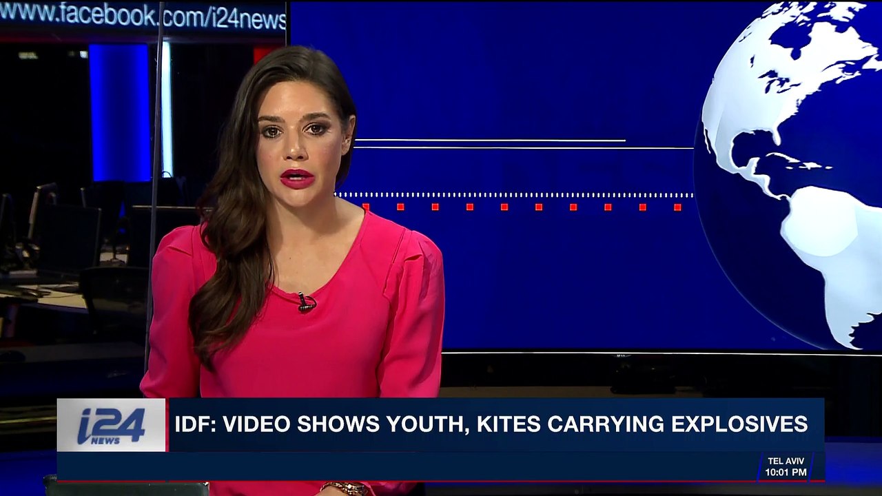 i24NEWS DESK | IDF: video shows youth, kites carrying explosives | Saturday, April 21st 2018