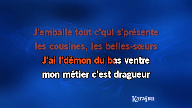 Renaud - Viens chez moi j'habite chez une copine KARAOKE / INSTRUMENTAL