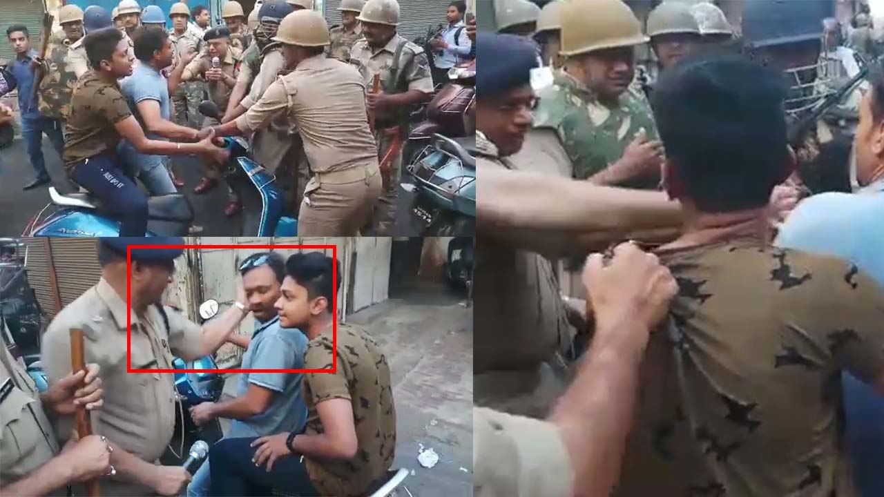 मेरठ एसपी सिटी ने स्कूटर सवार को मारा थप्पड़, वीडियो वायरल