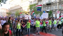 Macaristan'da hükümet karşıtı eylem - BUDAPEŞTE