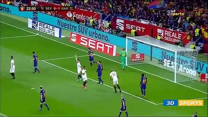 ملخص مباراة برشلونة واشبيلية 5-0 كاملة - ميسى يسجل رقم قياسي اخر في نهاءي كاس ملك اسباني 21/04/2018