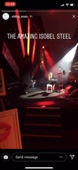 Isobel Steele singing at the sidley ouas 2018