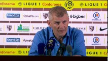 Conférence de presse Patrice Garande après Metz / Caen