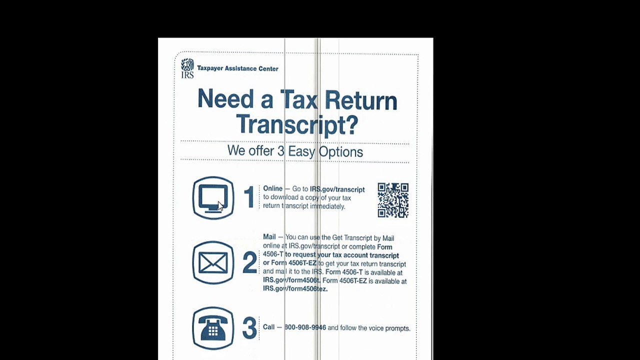 How to request tax transcript