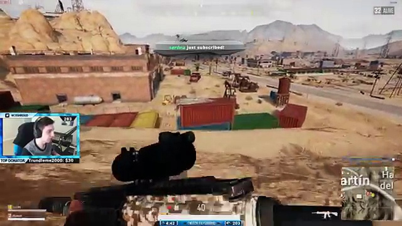 Shroud cầm 1 khẩu M416 giết 20 mạng vẫn chưa tìm được khẩu Kar98 - Top 1 - 22 kill PUBG