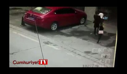 Yolda yürürken dehşeti yaşadı