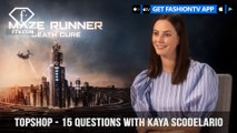 Topshop Presents 15 Questions with Kaya Scodelario | FashionTV | FTV