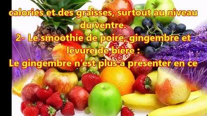 3 smoothie parfaits pour la réduction de graisses au niveau de la taille