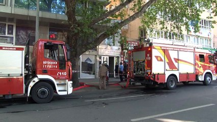 Okul binasında yangın paniği