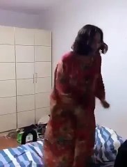 jumping by a girl - stunt or whatever