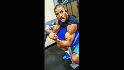 Michael B Jordan training hard for CREED 2 - Rocky
