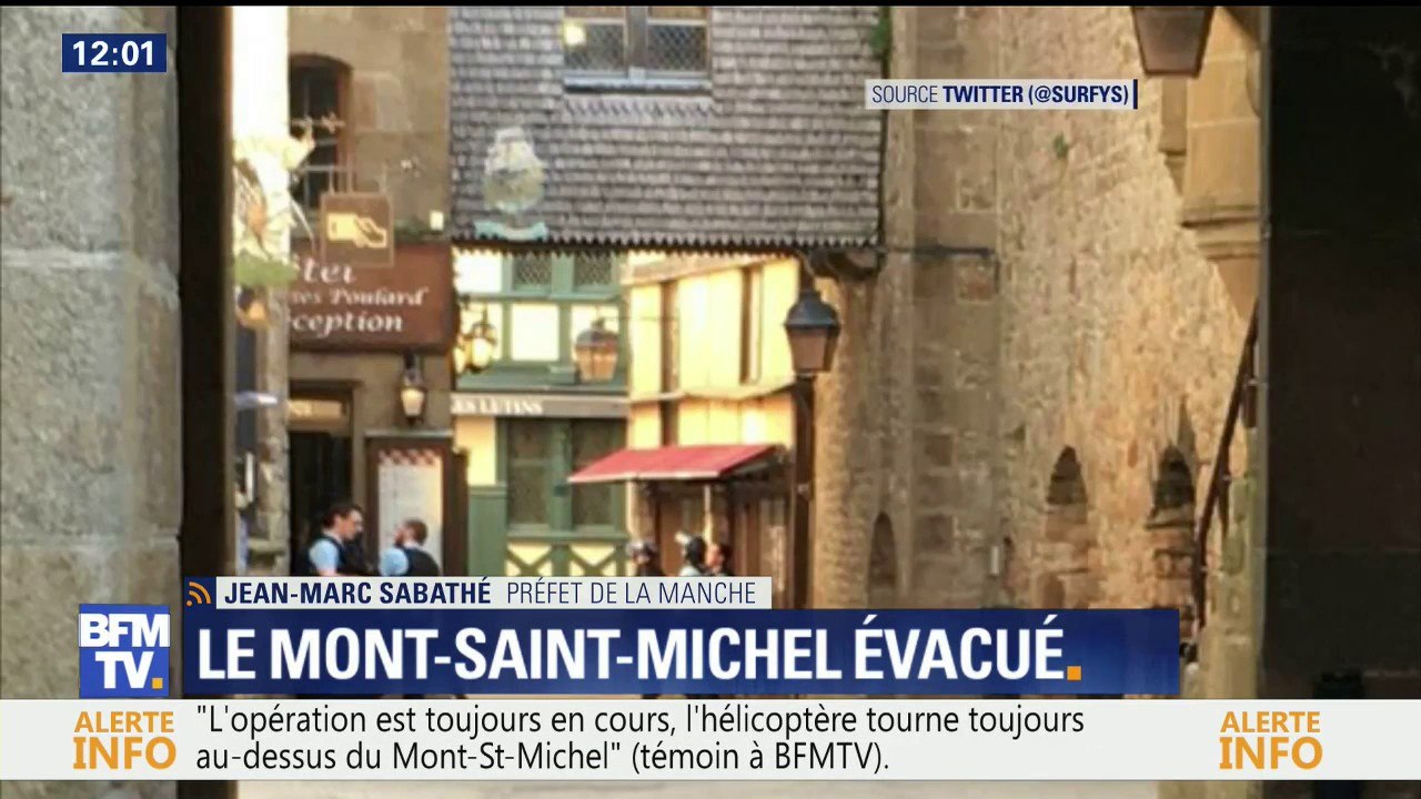 Le Mont Saint-Michel évacué: "Un individu a affirmé vouloir tuer des gendarmes", déclare le préfet de la Manche