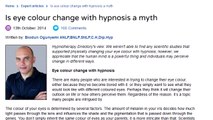 ¿Son posibles los cambios físicos por medio de la hipnosis?