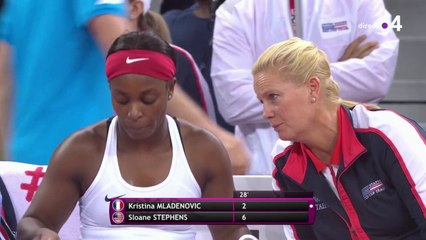 Fed Cup : Stephens balaye Mladenovic dans le premier set