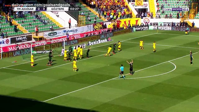 Mugdat Celik Goal HD - Akhisar Genclik Spor 1 - 0 Goztepe - 22.04.2018 (Full Replay)