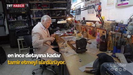 65 yıllık akordeon ustası mesleğini bırakmıyor