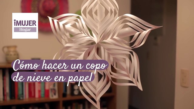 Cómo hacer un copo de nieve en papel | @iMujerHogar
