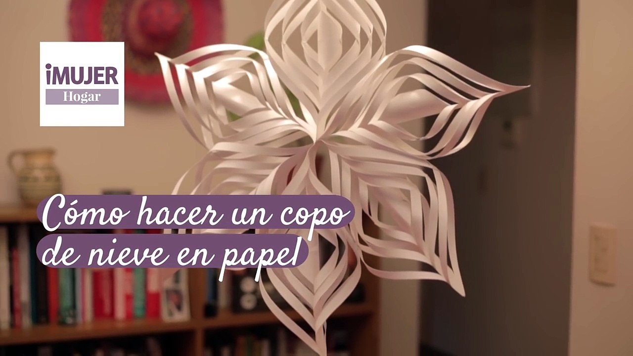 Cómo hacer un copo de nieve en papel  | @iMujerHogar