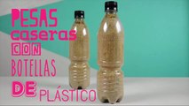Pesas caseras con botellas de plástico | @iMujerHogar