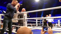 Boxen Tom Schwarz vs. Senad Gashi Massen Schlägerei im Ring 21 04 2018 Berlin