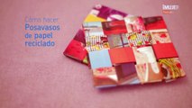 Posavasos de papel reciclado | Manualidades en PAPEL | @iMujerHogar