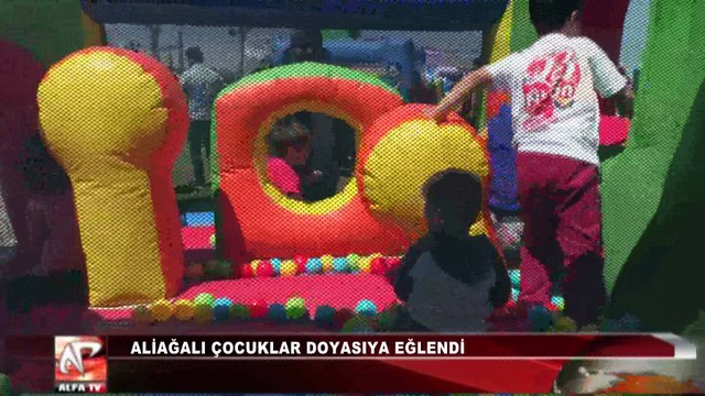 Aliağalı Çocuklar Doyasıya Eğlendi