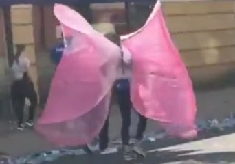 Katie Price Perseveres Through London Marathon in Massive Lung Costume