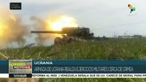 Armada de Ucrania realiza ejercicios militares cerca de Crimea