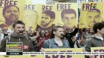 España: Valencianos exigen liberación de líderes catalanes detenidos