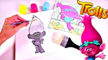 Pelicula Trolls Manualidades DIY Pintando a Poppy y Diamantino de Dreamworks Trolls