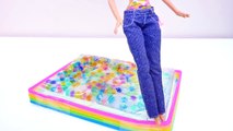 Cama De Agua Arcoiris de ORBEEZ ❤ Muebles DIY Para Barbie ❤ Tutorial Manualidades