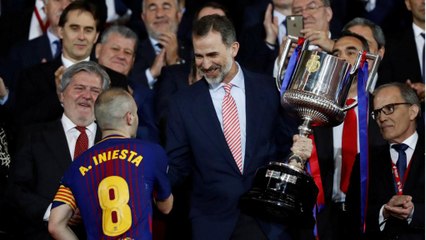A última Taça do Rei de Andrés Iniesta foi a 30.ª do Barcelona