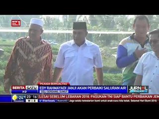 Cagub Sumut Edy Janji Atasi Saluran Irigasi Air