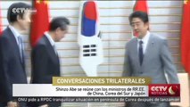 Shinzo Abe se reúne con los ministros de RR.EE. de China, Corea del Sur y Japón