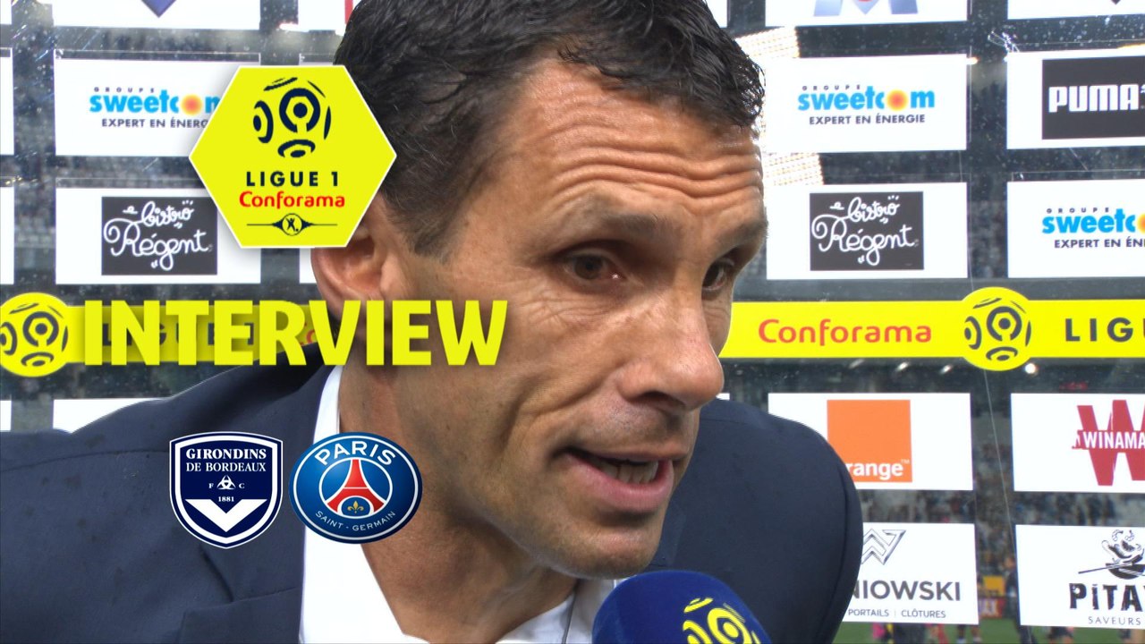 Interview de fin de match : Girondins de Bordeaux - Paris Saint-Germain (0-1)  - Résumé - (GdB-PARIS) / 2017-18