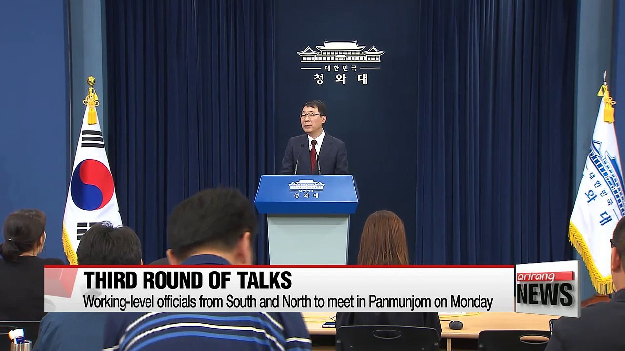 Working-level officials from South and North to meet in Panmunjom on Monday