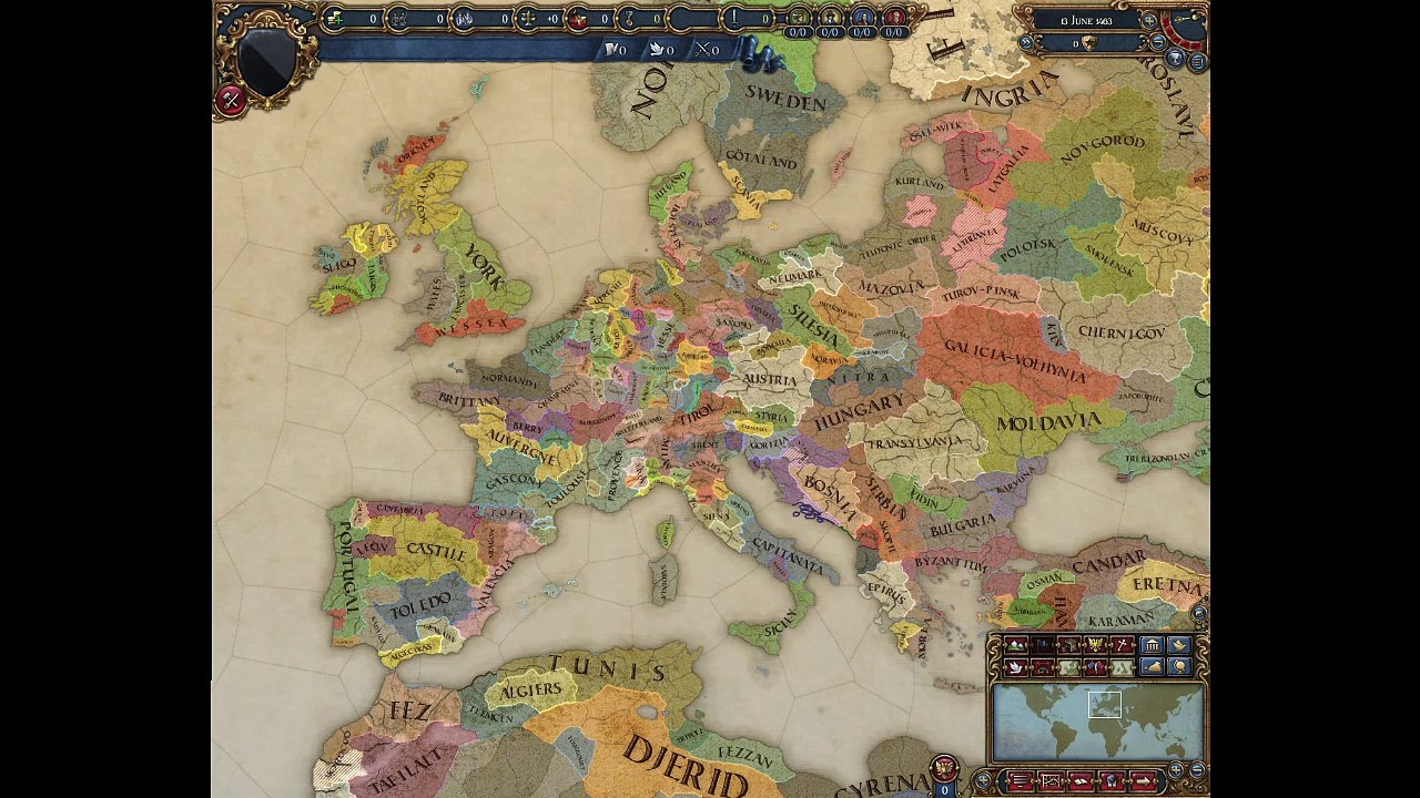 Europa Universalis IV Timelapse: Shattered Europa Mod