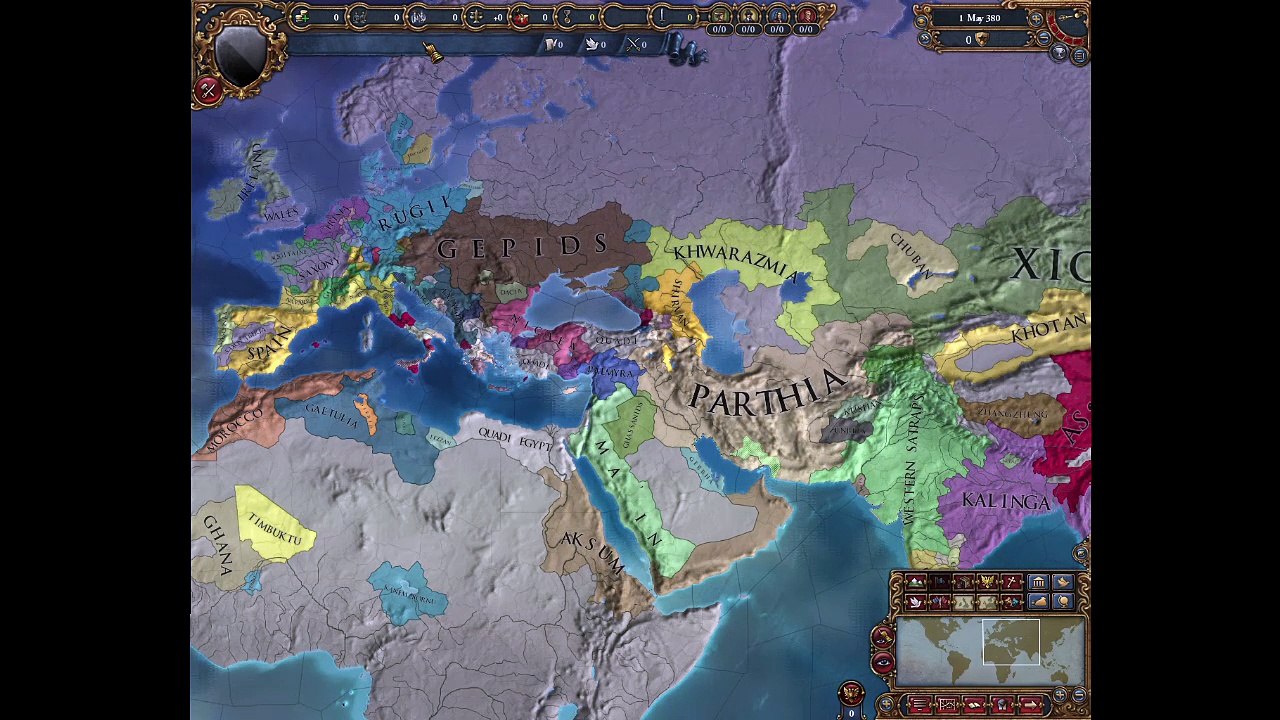 Europa Universalis IV Timelapse (55AD-1055AD): Extended Timeline Mod