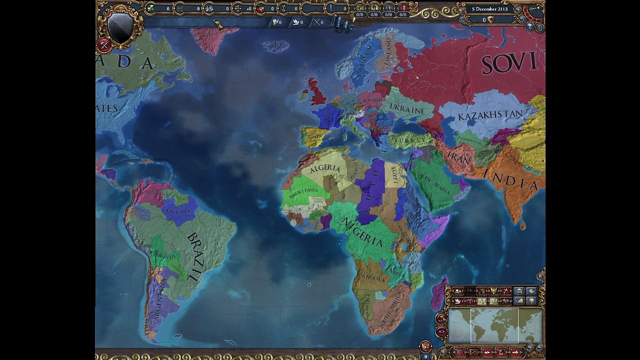 Modern Times (Extended Timeline) Timelapse: Europa Universalis IV