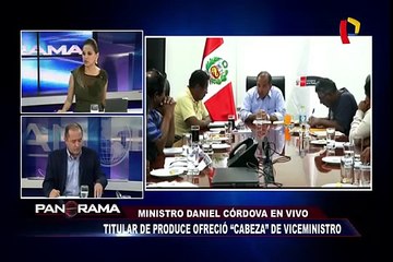 Ministro de Producción explica que no ofreció “cabeza” de viceministro