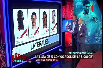 Mundial Rusia 2018: penúltima lista de los 27 convocados de la bicolor