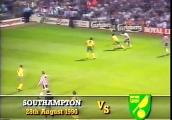 Southampton - Norwich City 28-08-1990 Division One