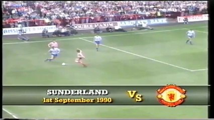 Sunderland - Manchester United 01-09-1990 Division One