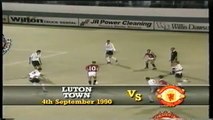 Luton Town - Manchester United 04-09-1990 Division One