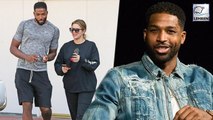 Tristan Thompson Has Arms Around Khloe Kardashian Look-Alike At NBA Event