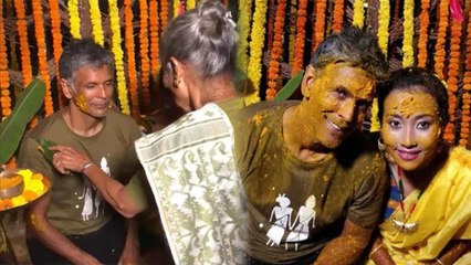 Milnd Soman and Ankita Konwar Wedding: Haldi Ceremony video going Viral on Social media। FilmiBeat