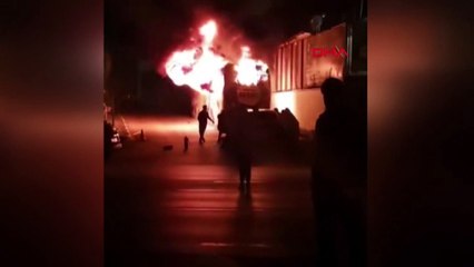 Altay takım otobüsünde yangın