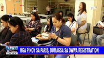 Mga pinoy sa Paris, dumagsa sa OWWA registration